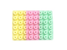 Molde silicona tricolor 48 mini donas